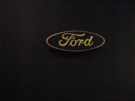 Ford logo ovaal model ( goudkleurige rand)